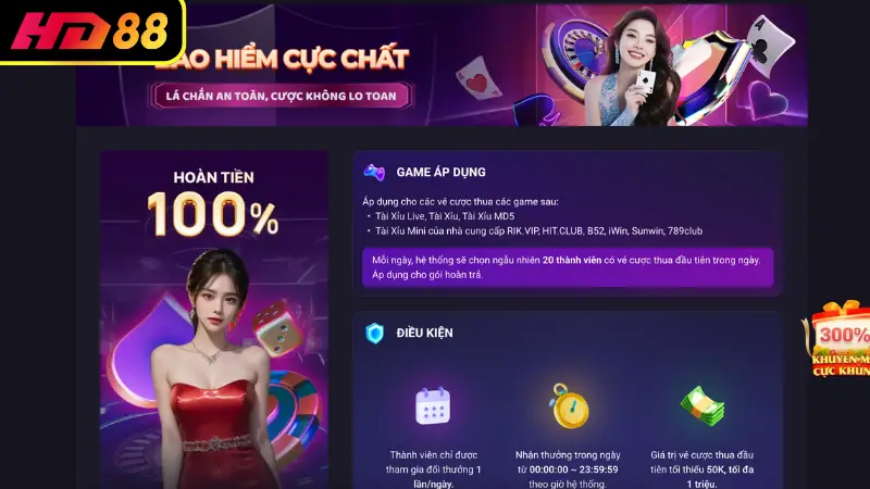 Quà tặng chào mừng tân thủ tại HD88